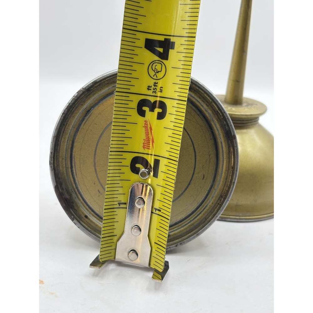 Vintage EAGLE 6" Copper Color Thumb Pump OIL CAN Oiler Made in USA Industrial - Picture 6 of 6